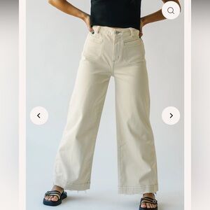 NWT piper and scoot crème wide leg jeans!!!